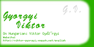 gyorgyi viktor business card